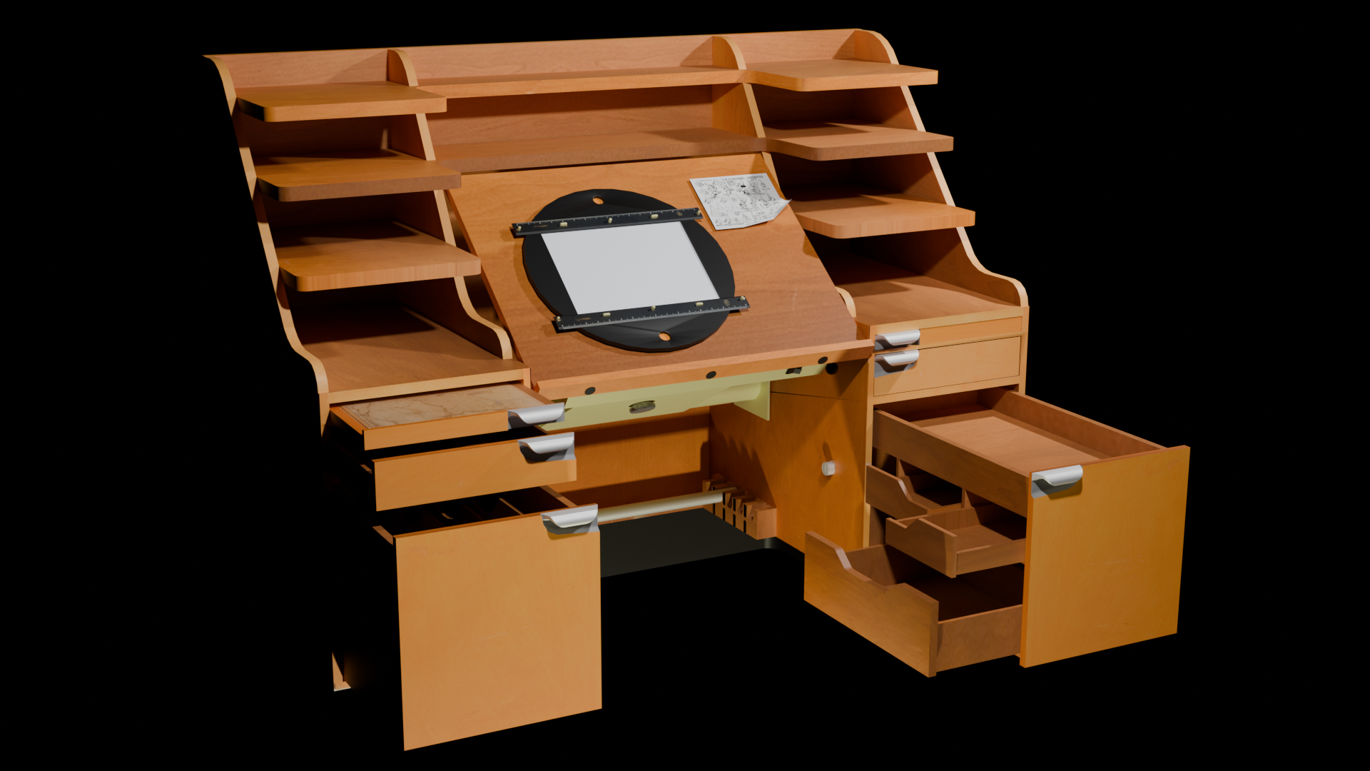 3D recreation of Disney Animation Desk